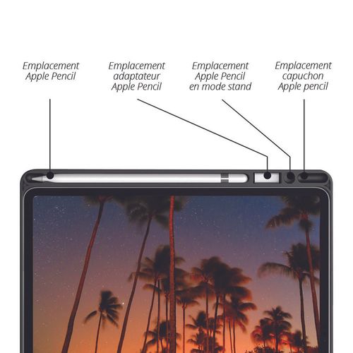 Etui Folio Office  Pour iPad Pro 12.9 2020 - Noir