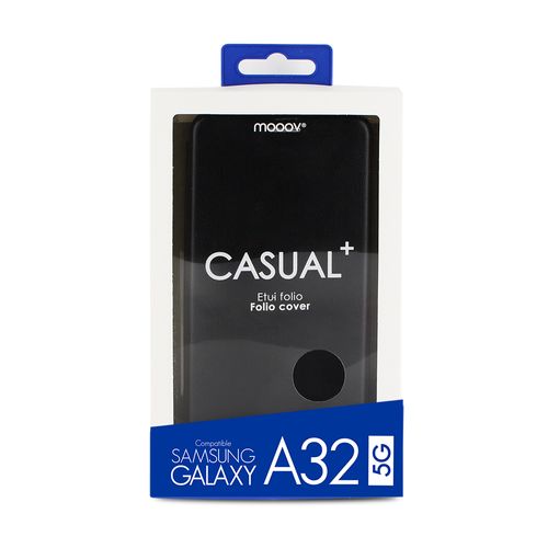 Etui Folio Clam Pour Samsung A72 - Noir