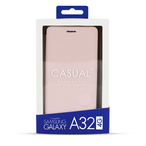 Etui Folio Soft Touch Pour Samsung A32 4g - Rose