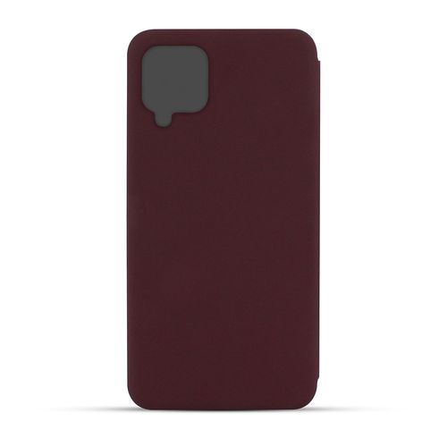 Etui Folio Soft Touch Pour Samsung A12 - Bordeaux