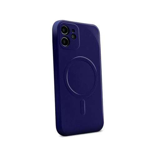 Coque Souple Compatible Magsafe Pour iPhone 12/12 Pro - Bleue