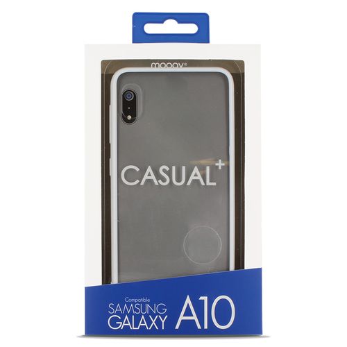 Coque Semi-rigide Color Edge Pour Samsung A10 - Contour Blanc