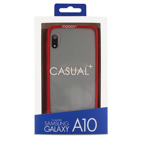 Coque Semi-rigide Color Edge Pour Samsung A10 - Contour Rouge