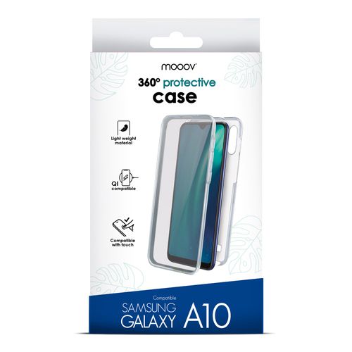 Coque Semi-rigide 360° Pour Samsung A10 - Transparente / Grise