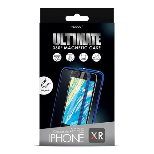 Coque Rigide Ultimate 360° Magnétique Pour iPhone Xr - Bleue