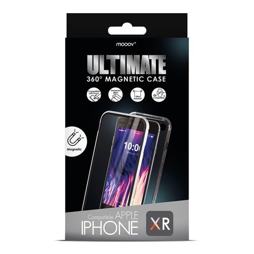 Coque Rigide Ultimate 360° Magnétique Pour iPhone Xr - Argent