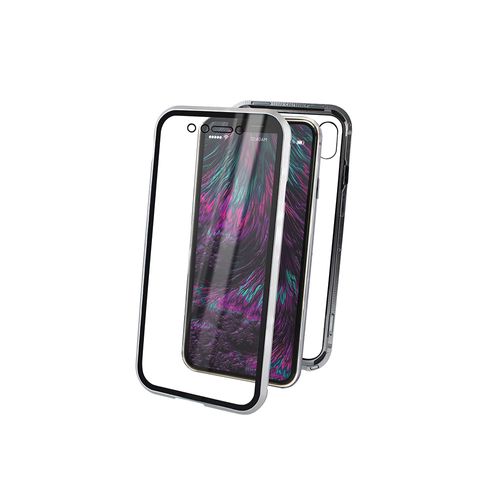 Coque Rigide Ultimate 360° Magnétique Pour iPhone Xr - Argent