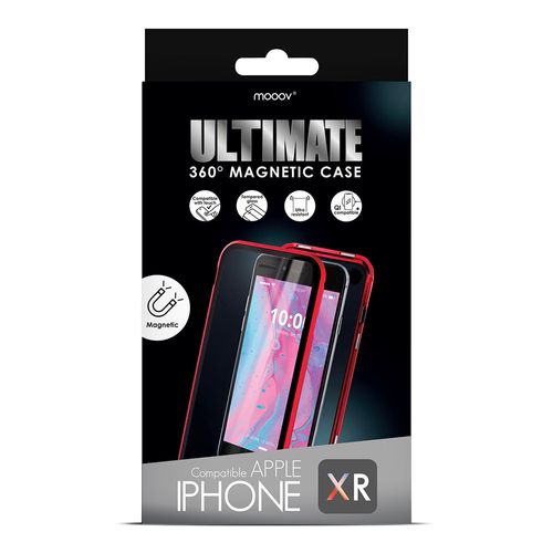 Coque Rigide Ultimate 360° Magnétique Pour iPhone Xr - Rouge