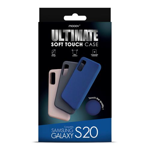 Coque Semi-rigide Ultimate Soft Touch Pour Samsung S20 - Bleue
