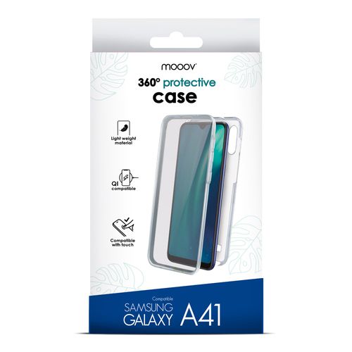 Coque Semi-rigide 360° Pour Samsung A41 - Transparente / Grise