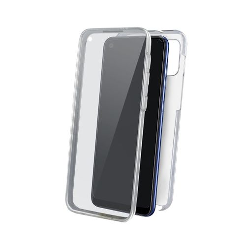 Coque Semi-rigide 360° Pour Samsung A21s - Transparente / Grise