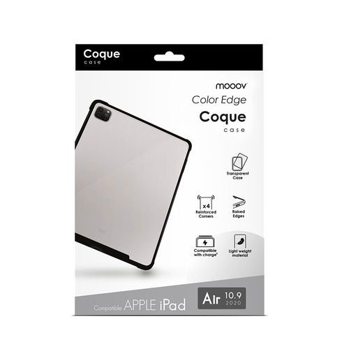 Coque Semi-rigide Color Edge Pour iPad Air 2020 - Noire