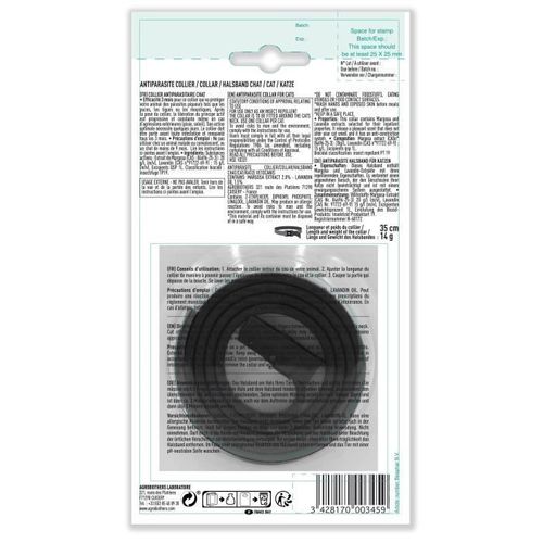 Collier Antiparasitaire - Pour Chat - Noir