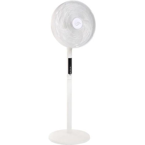 Air-light Ring - Ventilateur Sur Pied Et Brasseur D'air Blanc Ø40cm 70w - Couronne D'éclairage LED