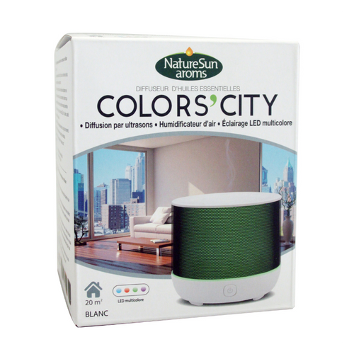Diffuseur D'huiles Essentielles Color's City Blanc Natur'sun Aroms