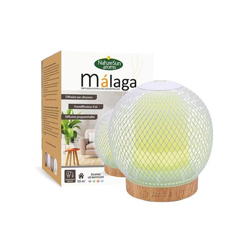 Diffuseur D'huiles Essentielles Malaga Bois Clair Natur'sun Aroms