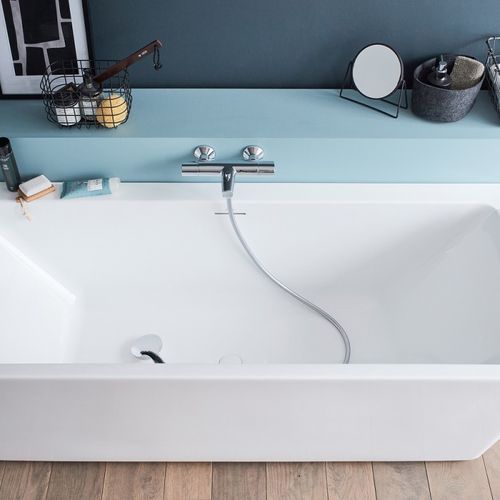 Jacob Delafon Mitigeur Thermostatique Bain Douche Mural Simone Chrome