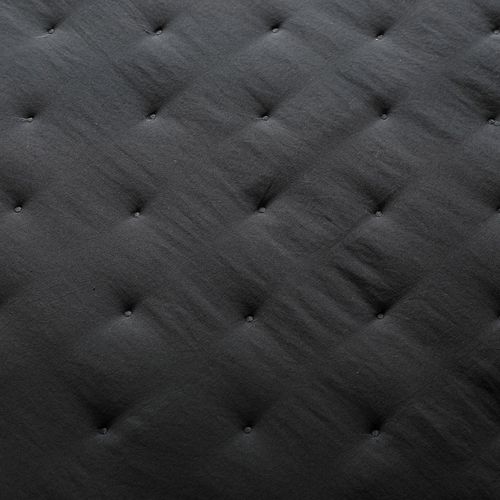 Jeté De Lit 180x240 Gris Anthracite En Polyester