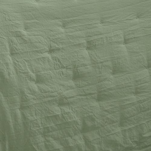 Jeté De Lit 180x240 Vert Lichen En Polyester