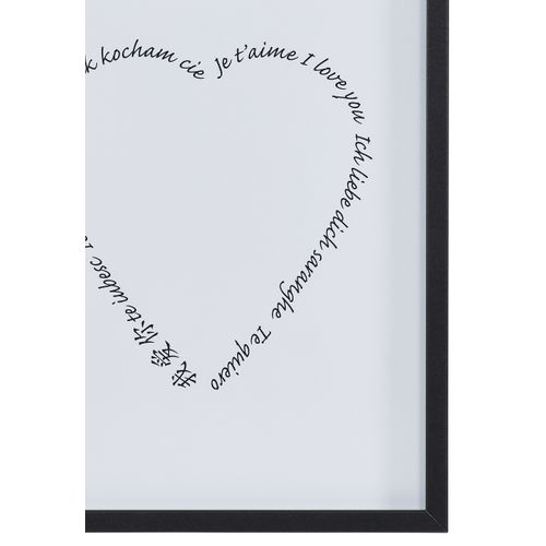 Image 30x40 cm COEUR Noir