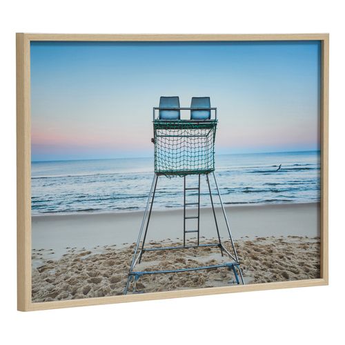 Toile 50x70 cm CHAISE MAITRE NAGEUR Lario chêne