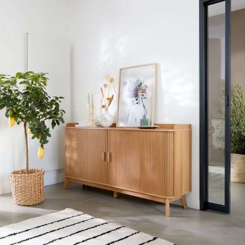 Toile 50x70 cm PORTRAIT FEMME Lario chêne