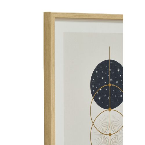 Toile 40x50 cm ABSTRAIT Lario chêne