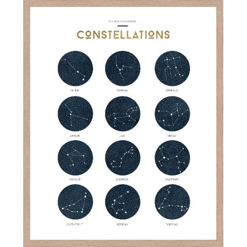 Toile 40x50 cm PLANETE Lario chêne