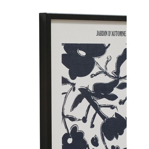 Toile 30x40 cm VEGETAL Lario noir