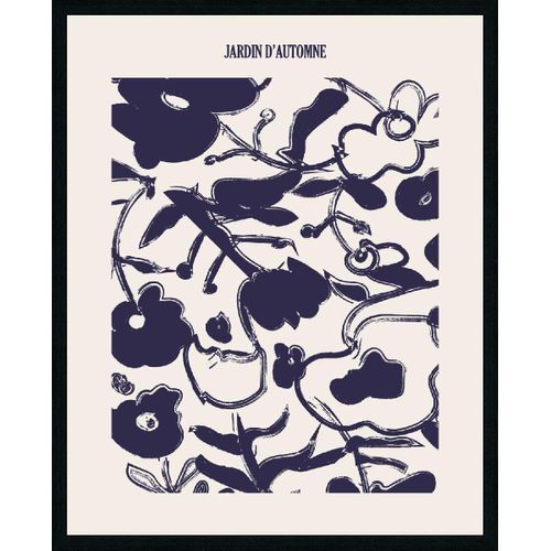 Toile 30x40 cm VEGETAL Lario noir