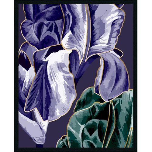 Toile 40x50 cm IRIS Lario noir