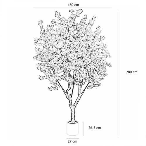 Cerisier Artificiel Rose 280cm