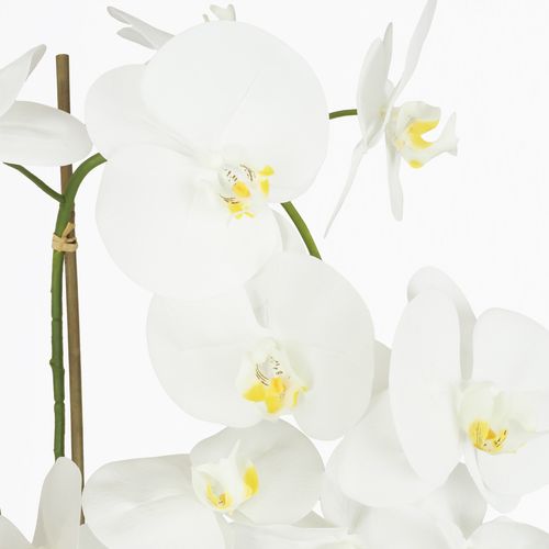 Orchidee Artificielle Toucher Naturel Pot Or 100cm
