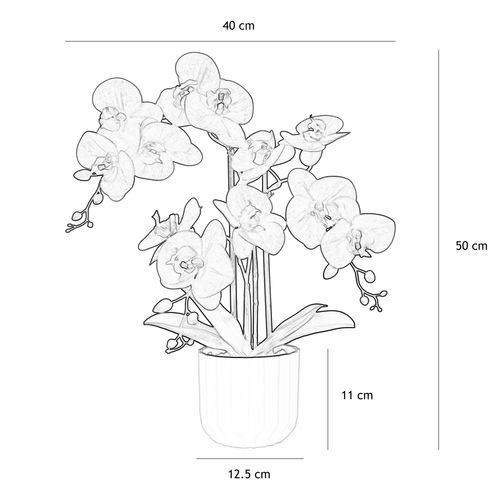 Orchidee Artificielle Fuchsia 50cm