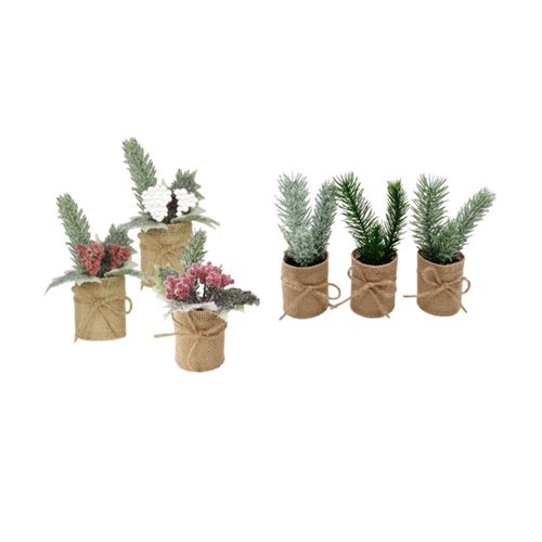 Sapin à poser H. 15 cm - Diverses formes