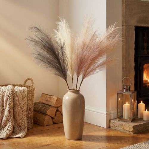 Plumeau tiges H. 110 cm Beige