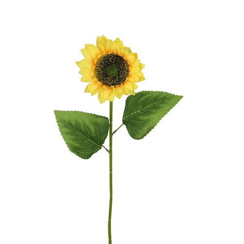 Tige tournesol H. 62 cm  Jaune