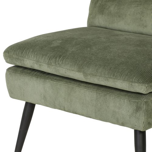 Fauteuil GAEL tissu vert