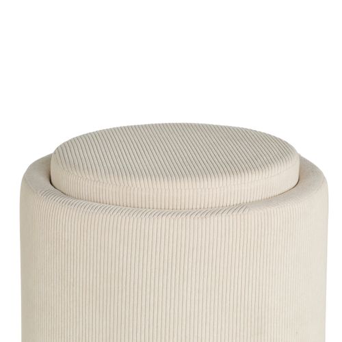 Pouf H. 46 cm SIMON Blanc