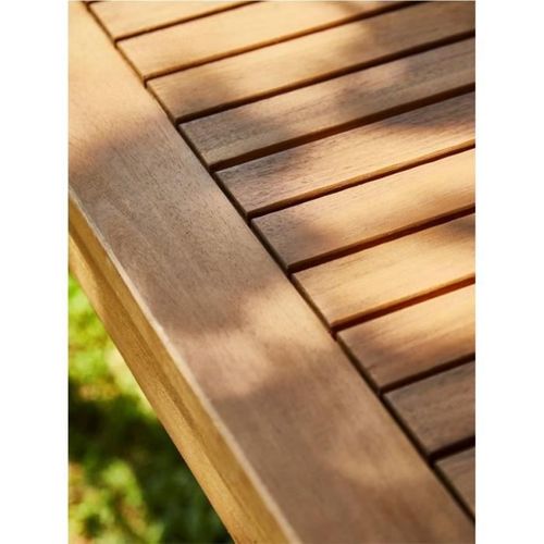 Salon De Jardin 7 Personnes - Bois D'acacia Fsc + Coussins + Housse De Protection - Levata - Gris