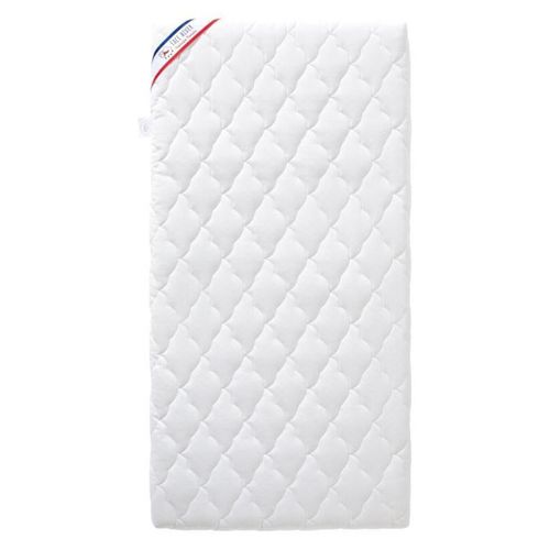 Matelas Bébé Climatisé - 60x120x10 Cm - Reversible - Déhoussable - Anti Acarien - Fabrication França