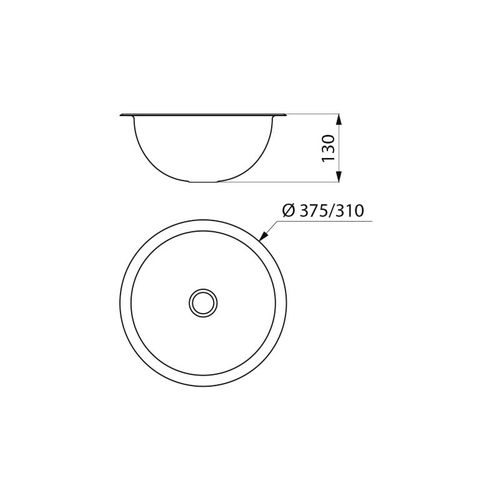 Vasque à Encastrer - Hemi - Gris_satine