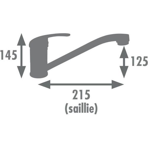 Mitigeur De Cuisine - Athena - Chromé