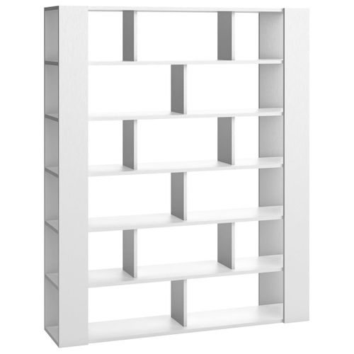 Bibliothèque Multi-rangements H206 Cm - Blanc