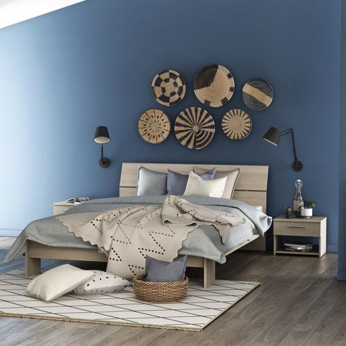 Chevet 1 Tiroir L42,5 Cm - Décor Bois Clair