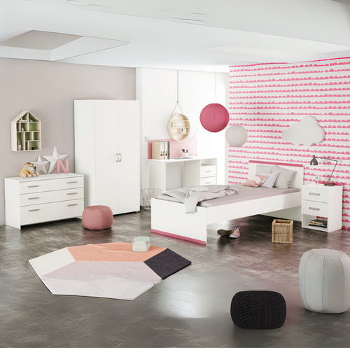 Bureau 1 Niche 3 Tiroirs L123 Cm