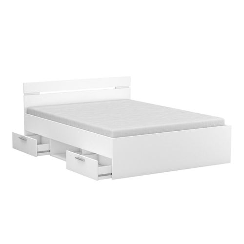 Lit 2 Tiroirs 1 Niche - 140x190 Cm