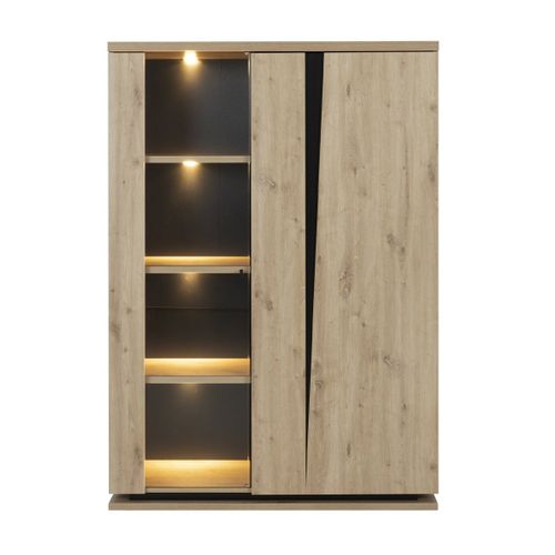 Ensemble Vaisselier Table à Manger Extensible Et Table Basse - Beige