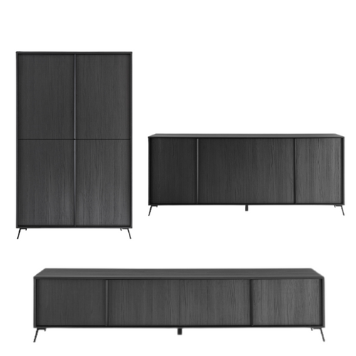 Ensemble De Salon, 1 Buffet Haut, 1 Meuble TV, 1 Buffet Bas