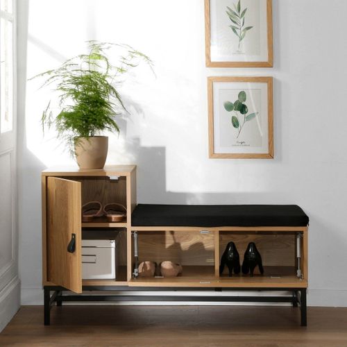 Banc à Chaussures Avec 2 Rangements - L100 Cm